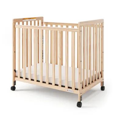 Compact SafetyCraft® Fixed-Side, w/ Adjustable Mattress Board, Slatted