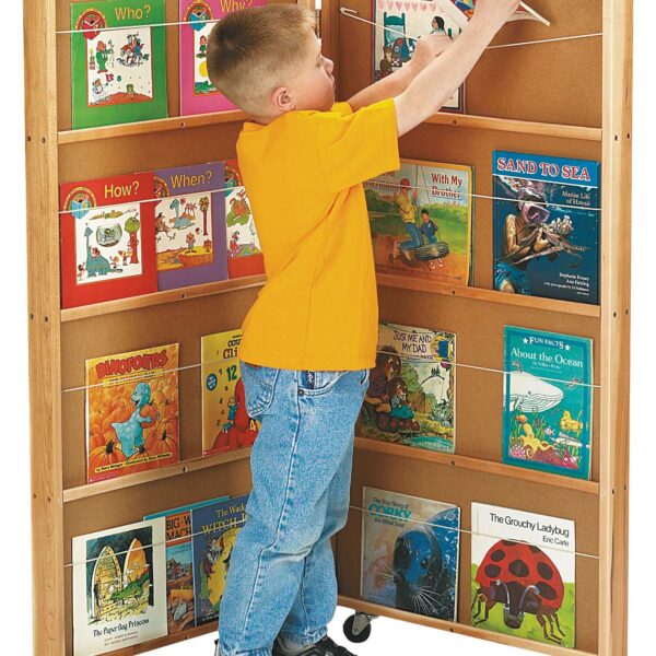 Mobile Library Bookcase - 2 Sections